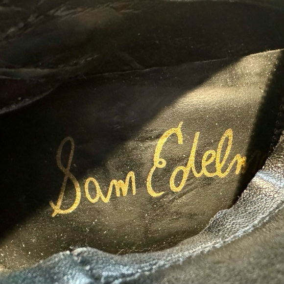 Sam Edelman Black Leather Over Knee / Thigh High Stiletto Boots Sz 10 - Picture 11 of 13